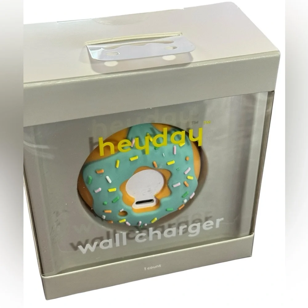 HeyDay Avocado or Donut Sprinkles Fast Charging USB-C Port Wall Charger New